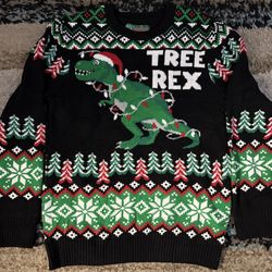 Ugly Christmas Sweater T-Rex