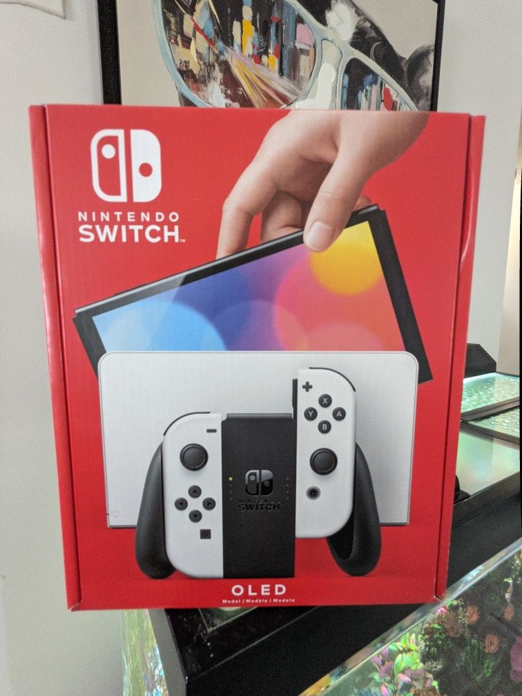 New Sealed Nintendo Oled White Handles IN HAND