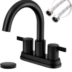 JAKARDA Black Bathroom Faucet 4-Inch – Brand New Sealed