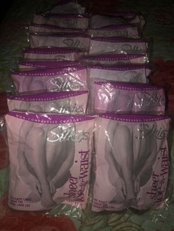 New Pantyhose Silkies Sheer Toe to Waist Different Sizes