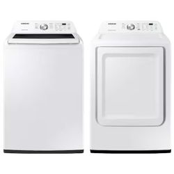 Samsung 4.5 cu. ft. Top Load Washer with Impeller, Vibration Reduction and 7.2 cu. ft. Gas Dryer Set