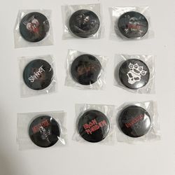 Music Pin Back Buttons 