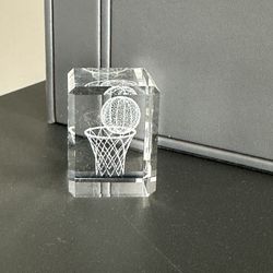 CRYSTAL BASKETBALL DECOR