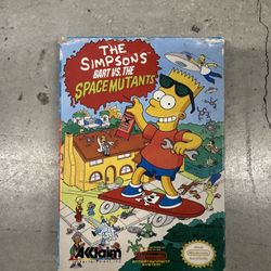 Bart Simpson Video Game Original Nintendo