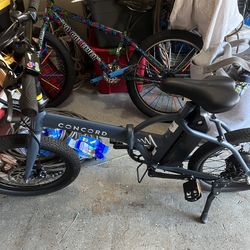 Concord 20inch urban fold e bike with charger