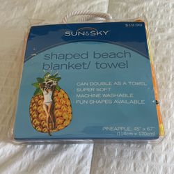 Pineapple Beach Towel Xl New 