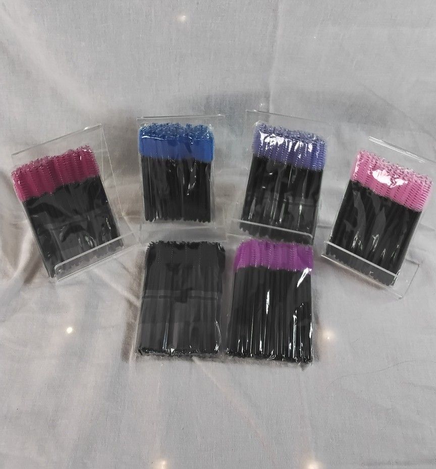 Disposable Mascara Wands 300 Pieces Multicolored