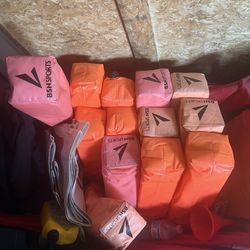 Sand filled flag football pylons