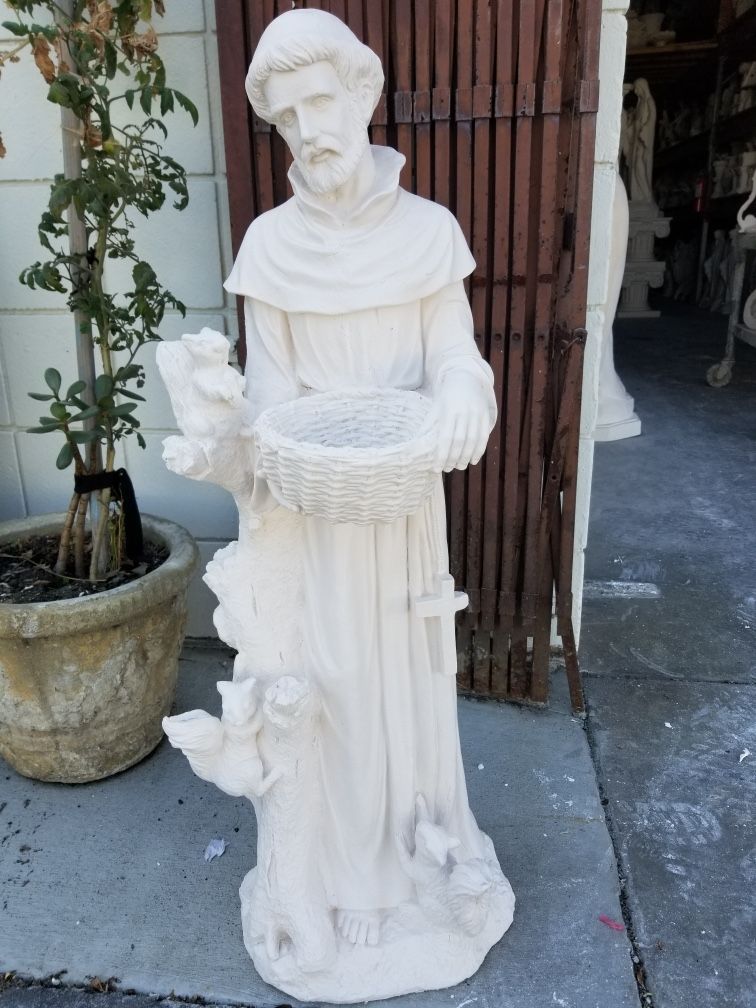 Bird Bath. 36” St. Francis . Birth Fountain/Feeder. 3ft. San Francisco 