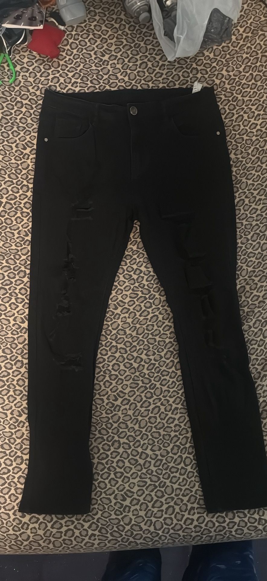 black skinny jeans