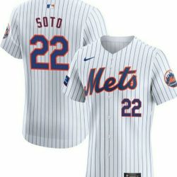 New! NY Mets #22 Juan Soto MLB Home Jersey  Adult LG