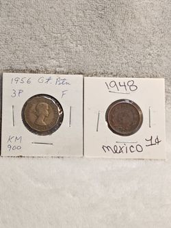 #781 Lot of 2 Foreign coins