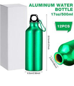  12 Pcs Plastic Sports Bottles 17 oz Reusable Water