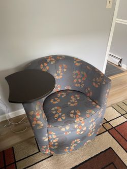 Modern chair with coffe small table atached