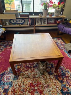 Real wood coffee table
