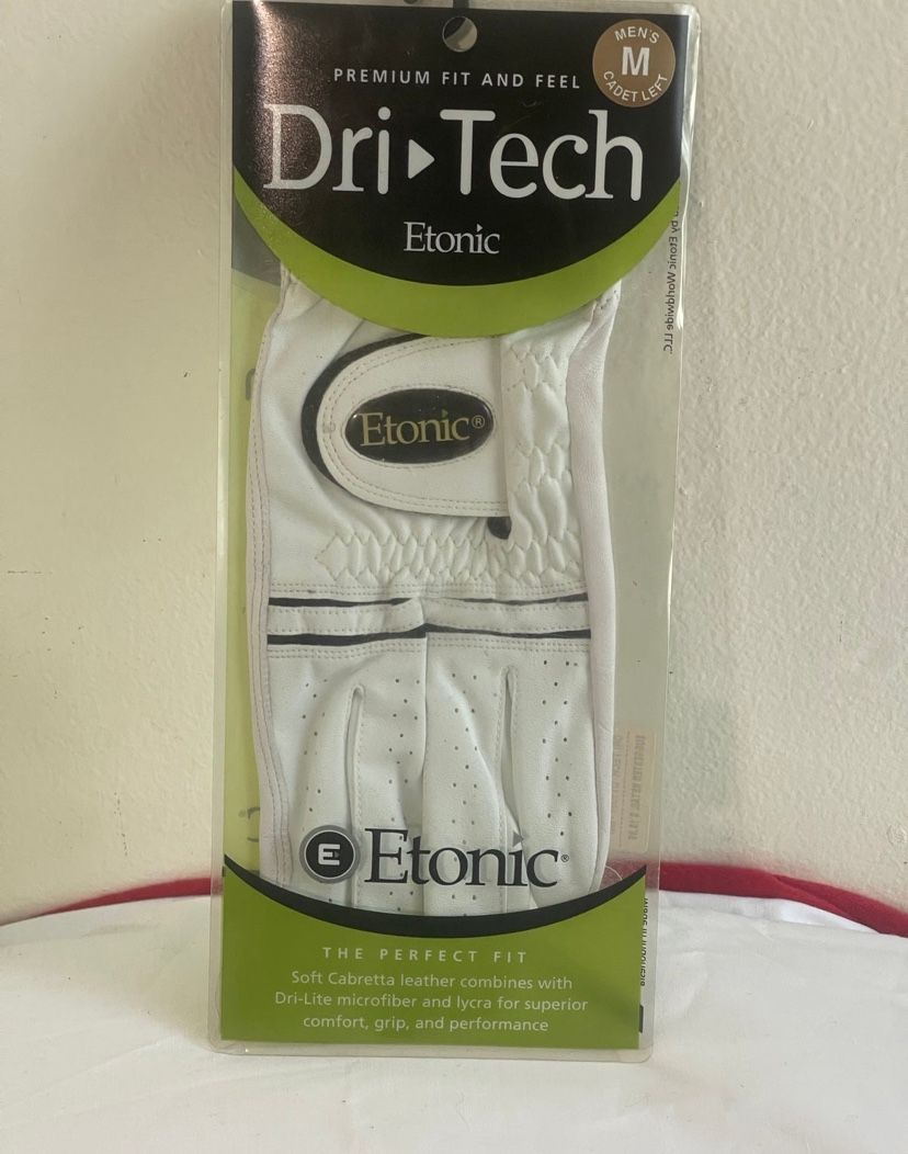 ETONIC DRI TECH Leather GOLF GLOVE Men's Cadet Left M