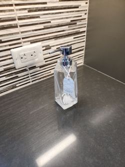 Glass soap dispenser- 2 available