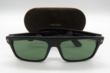 Tom Ford PHILIPPE-02 TF999 ECO 01N Sunglasses – Black Frame / Green Lens