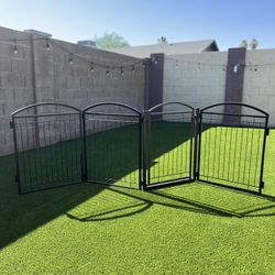 Paulmele 4 Panel Freestanding Pet Gate