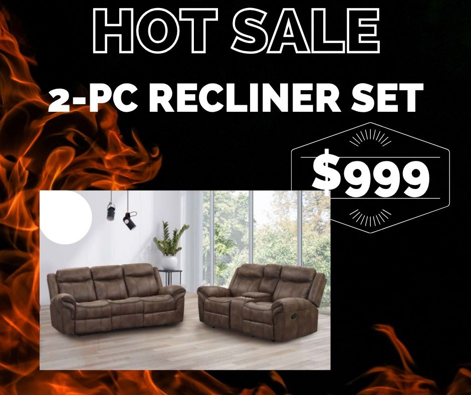 Glider Recliner Love seat & Manual Recliner Sofa