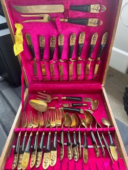 Vintage Brass Dinner set