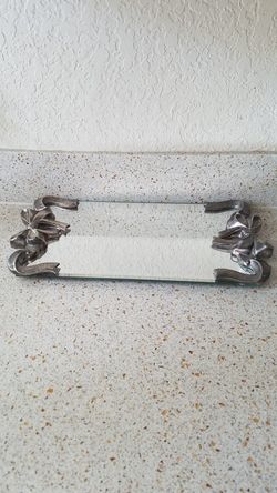 Vintage Godinger vanity mirrored tray