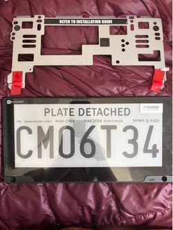 Reviver RPlate Battery Digital License Plate w/ OEM Mount Bracket AS-IS Parts