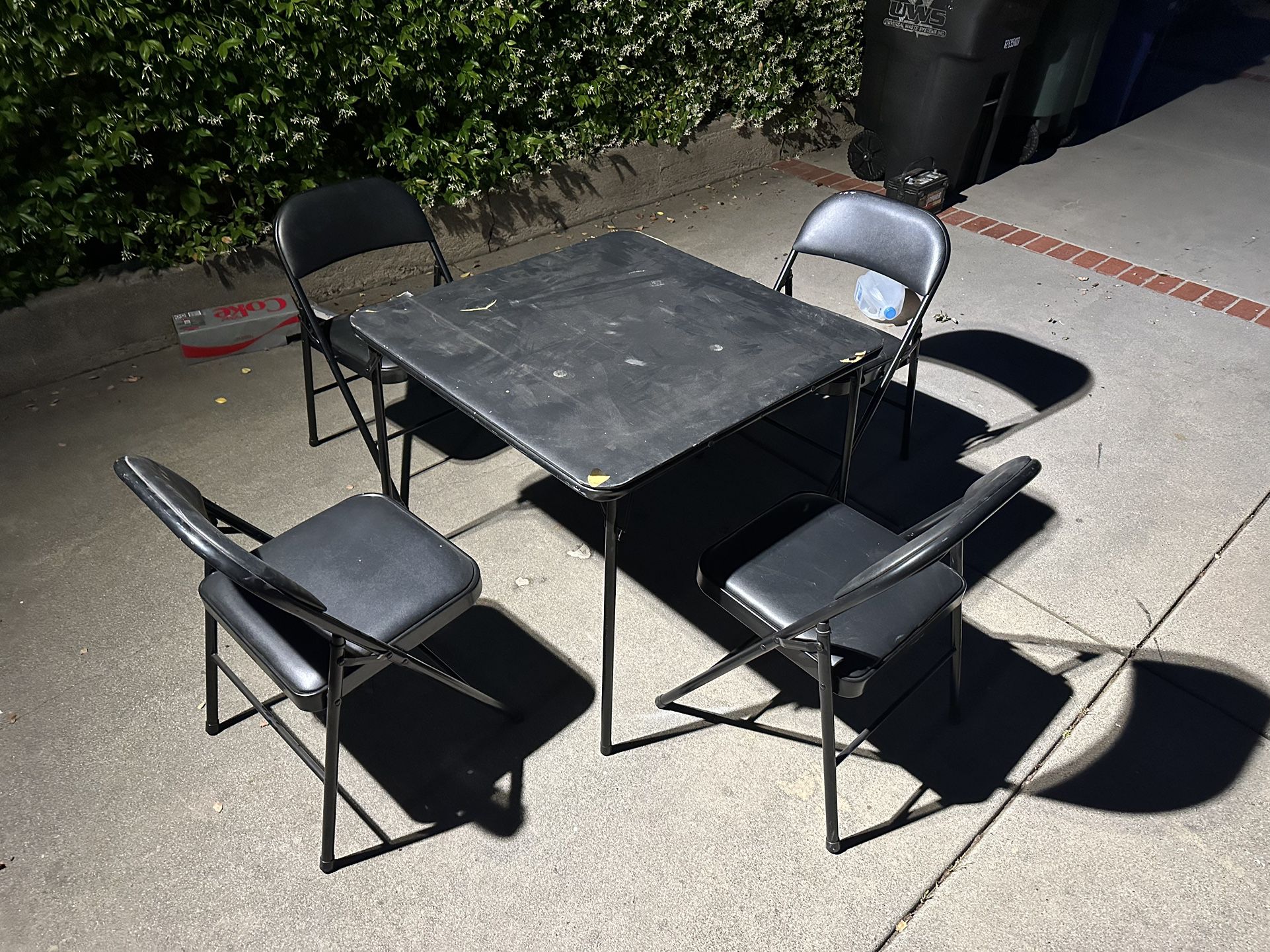 Card Table And 4 Chairs