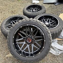22x12 Wicked Wheels And Tires