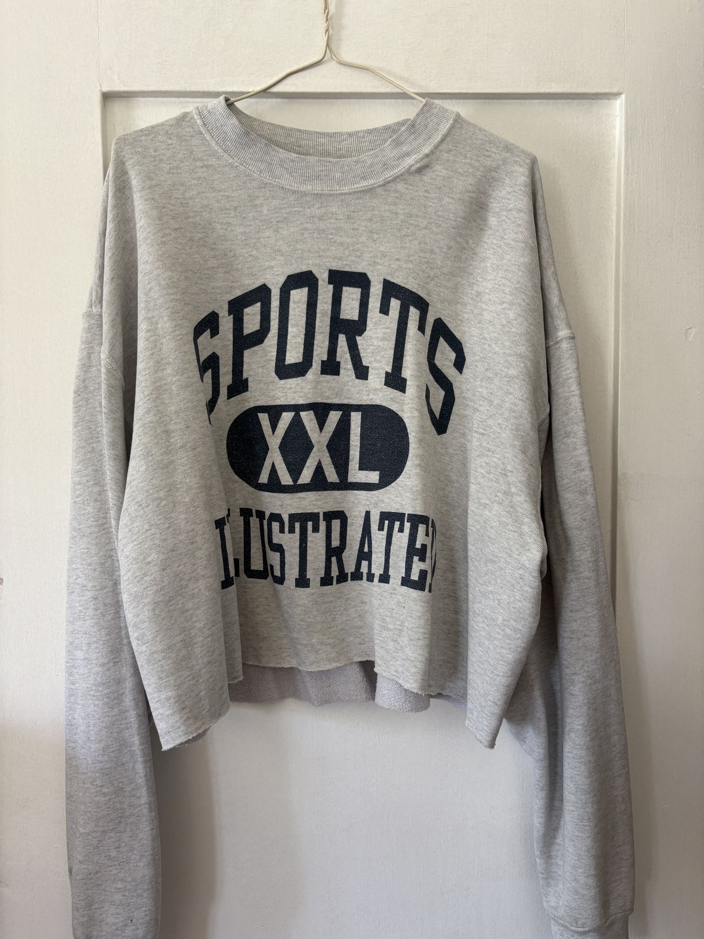 Vintage Sports Illustrated Cropped Crewneck Sweatshirt XL