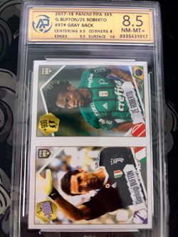 2017-18 Panini FIFA 365 Buffon/Ze Roberto #497 Graded 8.5