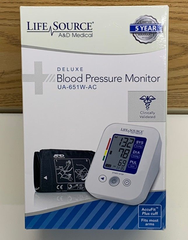 A&D Medical Life Source UA651WAC AccuFit Deluxe Blood Pressure