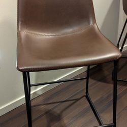 Brown Bar Stools (2 ea.) 