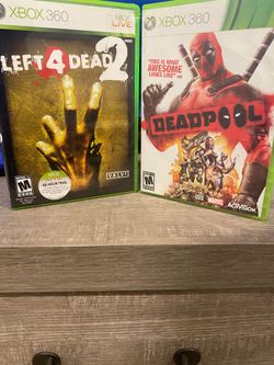 Xbox 360 left 4 dead 2 and Deadpool $45 cib