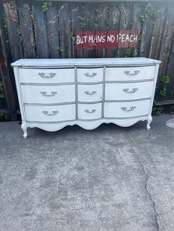 French provincial nine drawer project dresser French provincial nine drawer project dresser