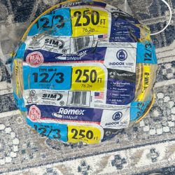 12/3 Romex 250 ft, Probably 150 Ft Left 