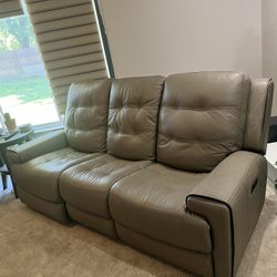 Flex steel Italian Leather Couch 