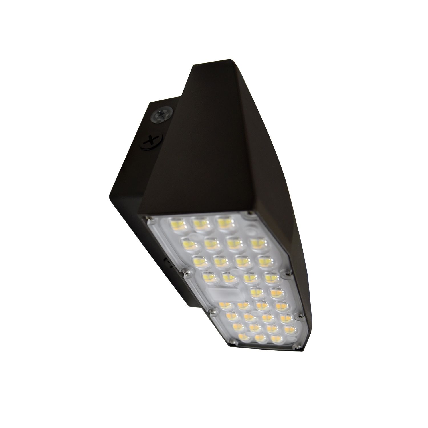 Full cut off wall pack light with adjustable color temperature