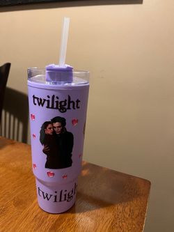 12 ea custom tumblers with lid and straw