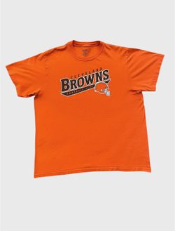 Cleveland Browns vintage Reebok NFL orange football T shirt Size 2XL