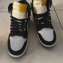 Retro Jordan 1s High Tops Volt Gold 