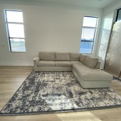 	 Maxie Light Beige Micro Sectional