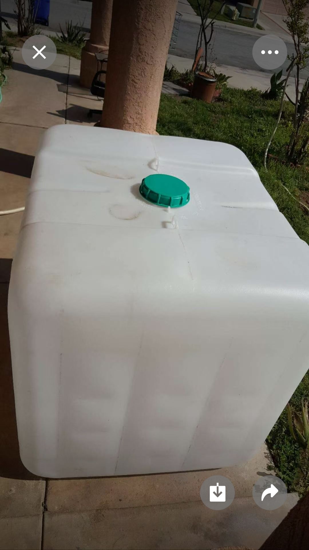 275 gallon plastic water tank $85 each