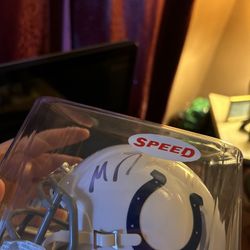 Michael Pittman Jr Signed Mini Helmet