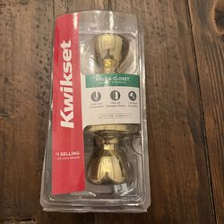 Kwikset door knob set, new