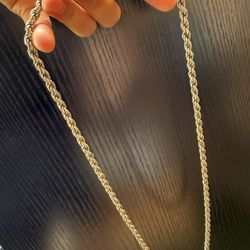 silver cuban link chain