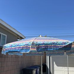 Umbrella for a patio table7 feet in diameter. Selling umbrella only