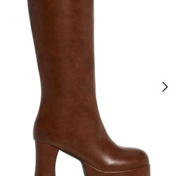 Brown Platform Boots 