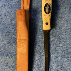 Camillus Fillet Knife Pewter In Laid 