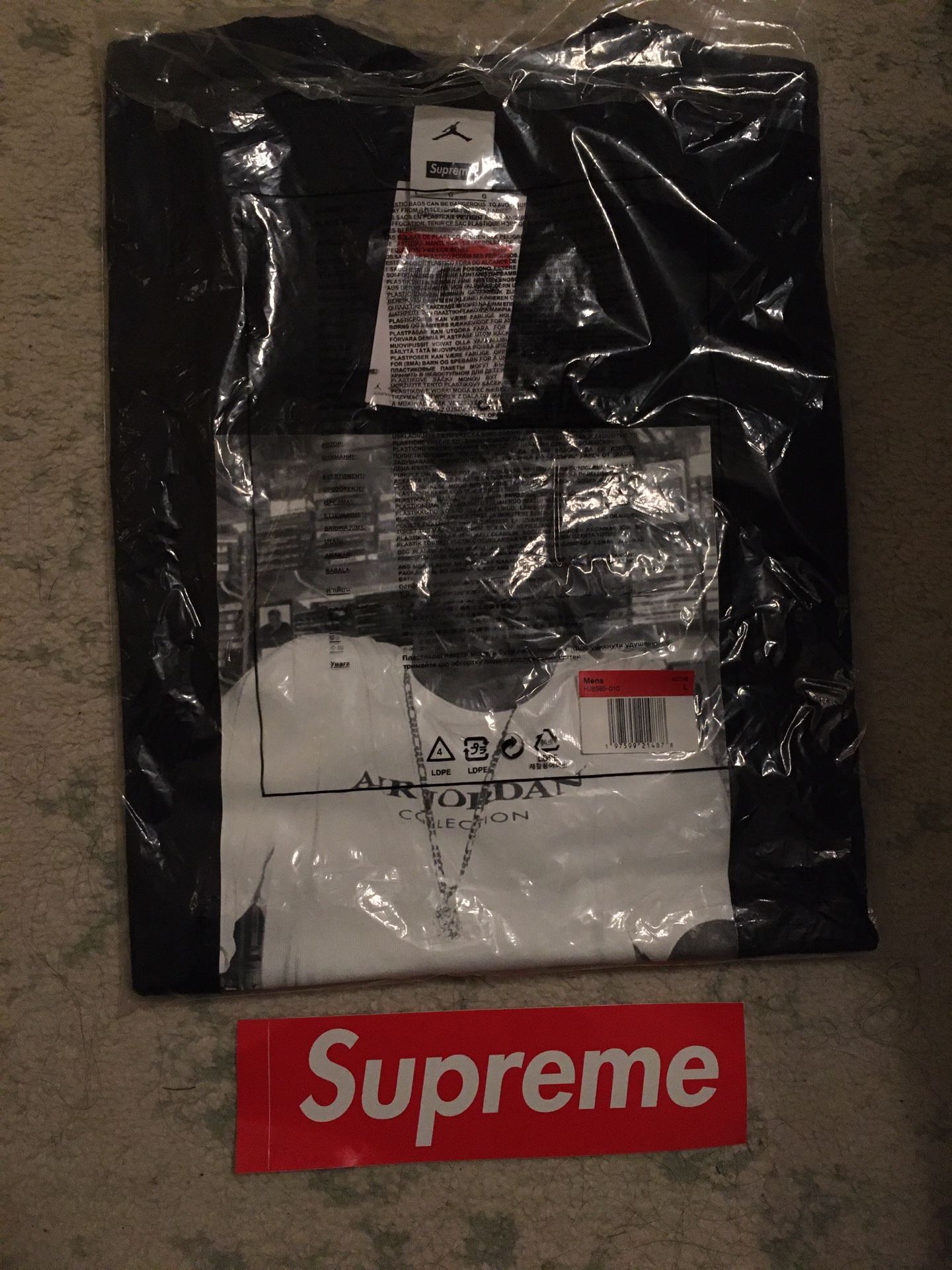 Supreme Jordan Notorious BIG biggie Shirt L